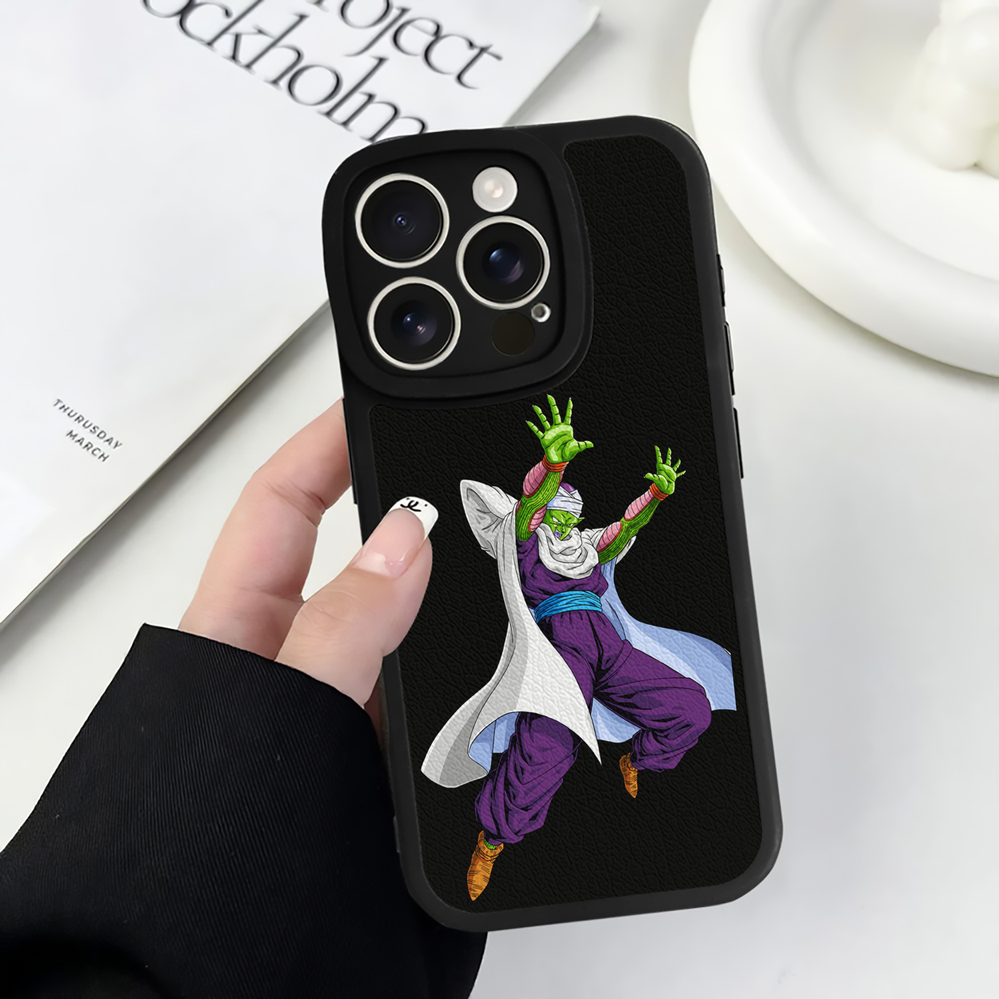 （画像用） ドラゴンボール ピッコロ DRAGON BALL Piccolo 【iPhone 16シリーズ対応】シリコンスマホケース（レザー調） 材質：シリコン
